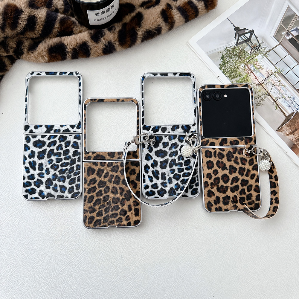 Vintage Slip Dress - Funda plegable con estampado de leopardo