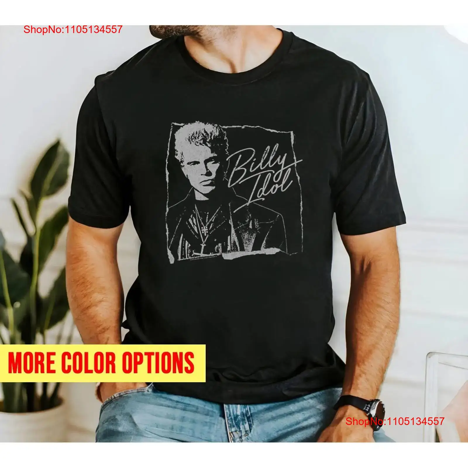 Vintage Fashion Knitwear - Camiseta desgastada y cursiva de Billy
