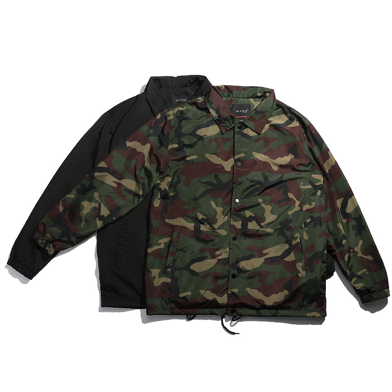 Vintage Windbreaker Nylon - Chaqueta de béisbol para hombre, cortavientos