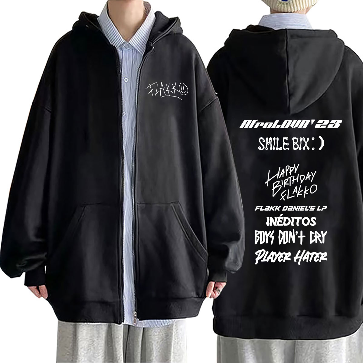 Vintage Fashion Pop Up - Sudadera con capucha y cremallera Hot