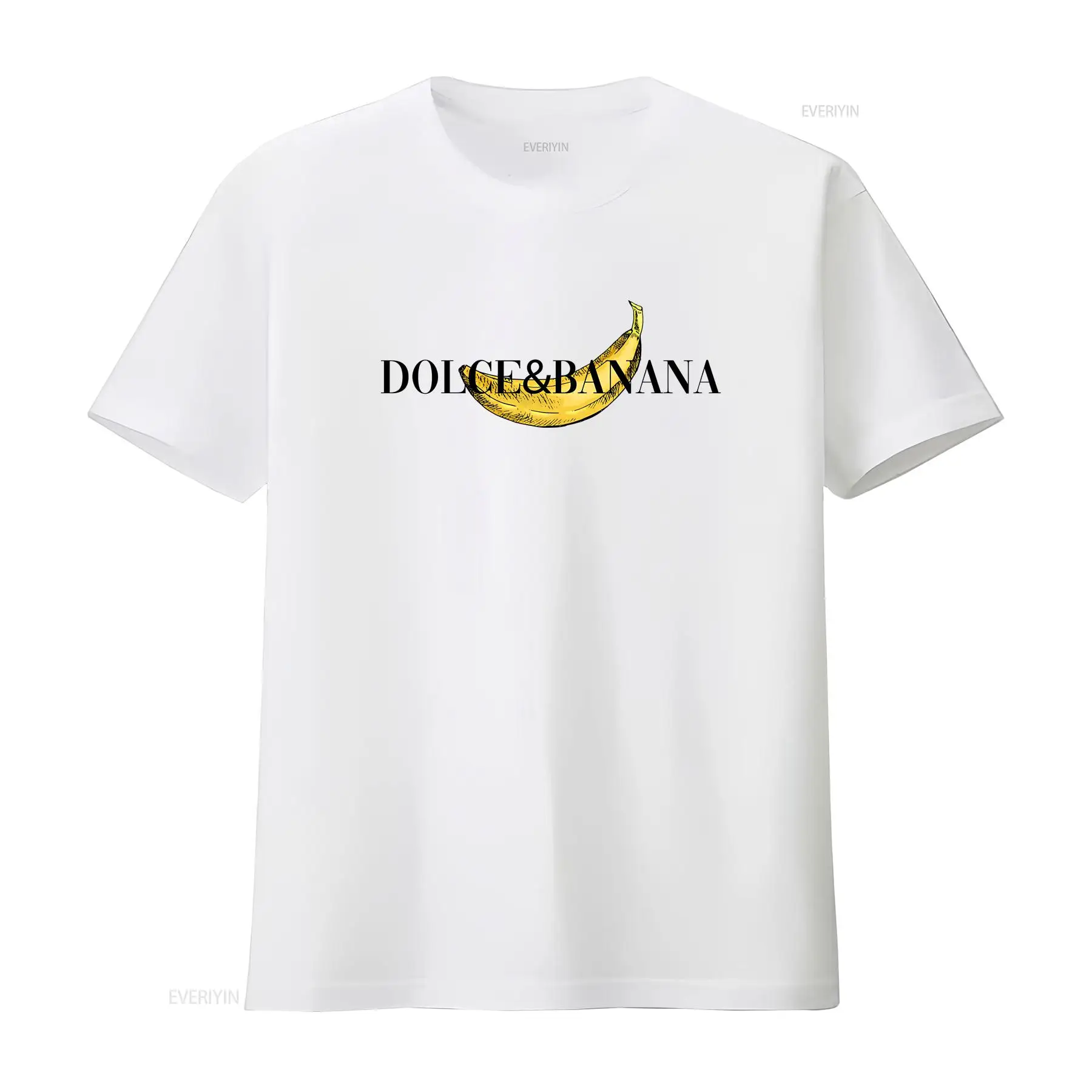 Vintage Fashion Knitwear - Camiseta blanca para hombre Dolce Banana