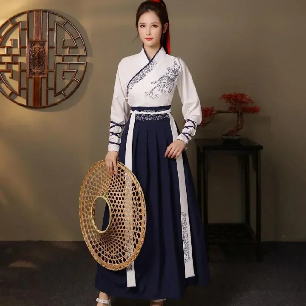 Vintage Fashion Mens - Conjunto de 2 Piezas de Hanfu