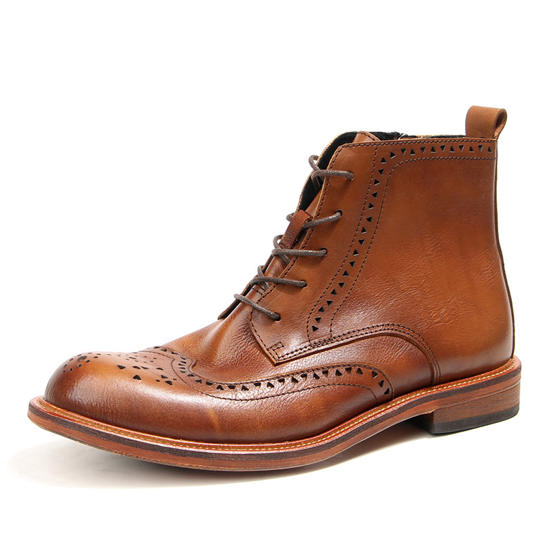 Vintage Fashion Mens - Botas tobilleras Chelsea Vintage para hombre,