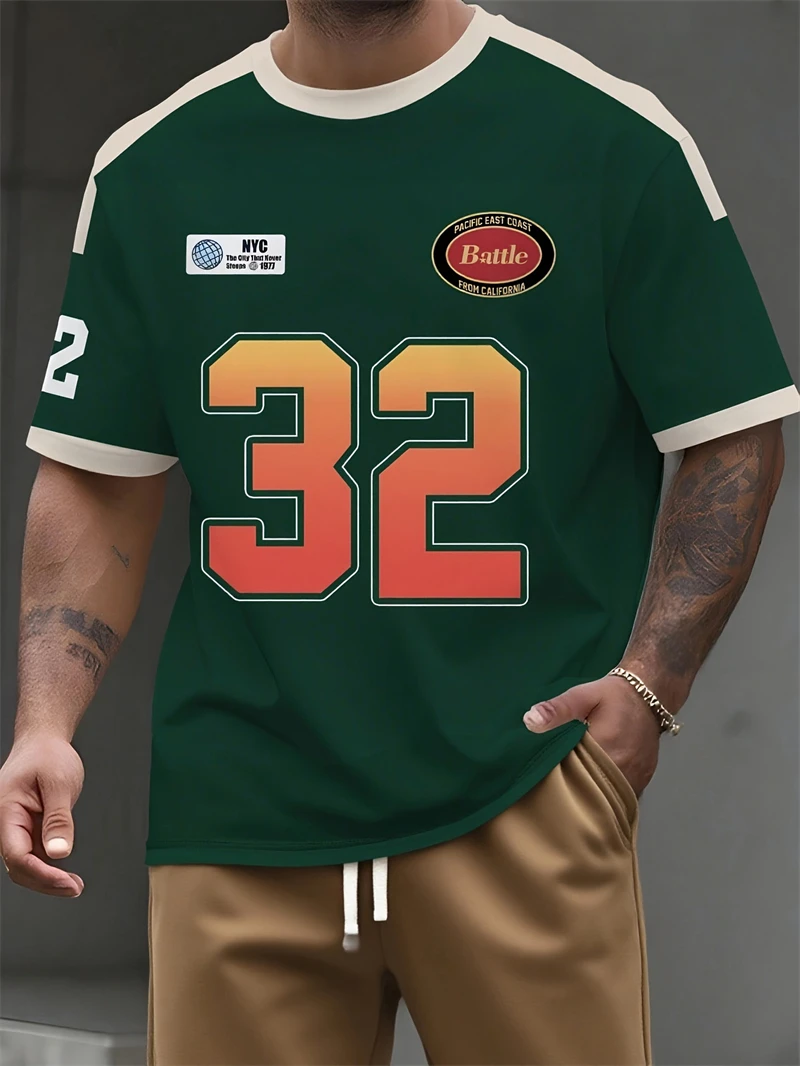 Vintage Fashion Nyc - Camiseta Verde para Hombre con Estampado