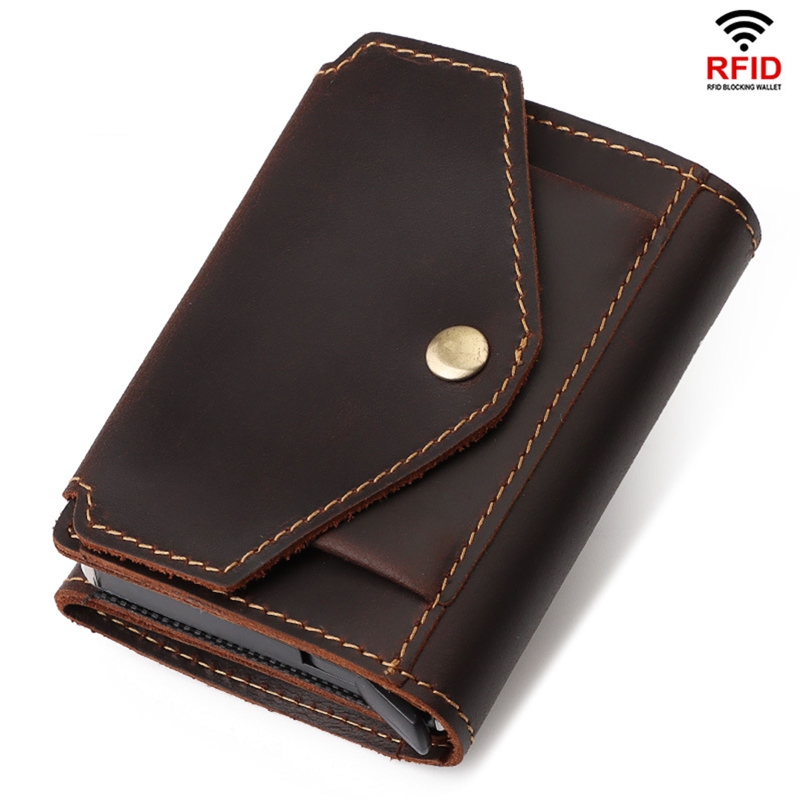Vintage Fashion Pop Up - Superior-cartera Vintage con bloqueo RFID para