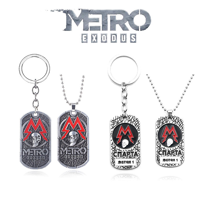 Vintage Fashion Tags - Juego Metro Exodus 2033 llavero creativo