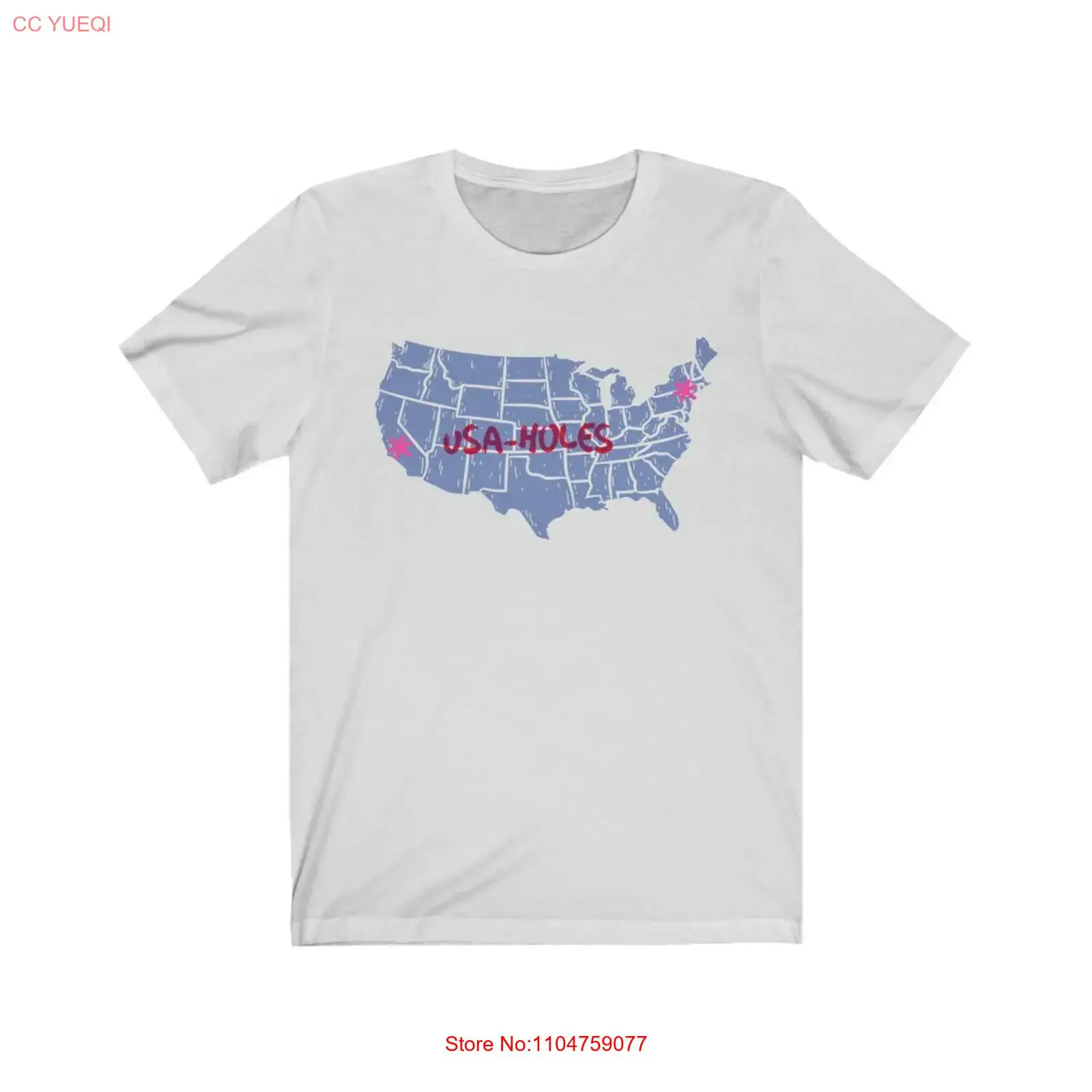 Vintage Fashion Nyc - Camiseta USA Holes NYC CA, Estilo