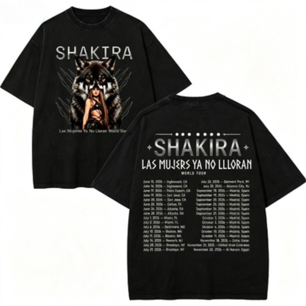 Vintage Fashion World - Camisetas Vintage Lavadas Shakira Las Mujeres