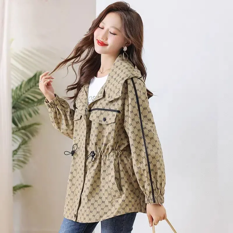 Vintage Fashion For Sale - Chaquetas cortavientos para mujer, abrigo holgado