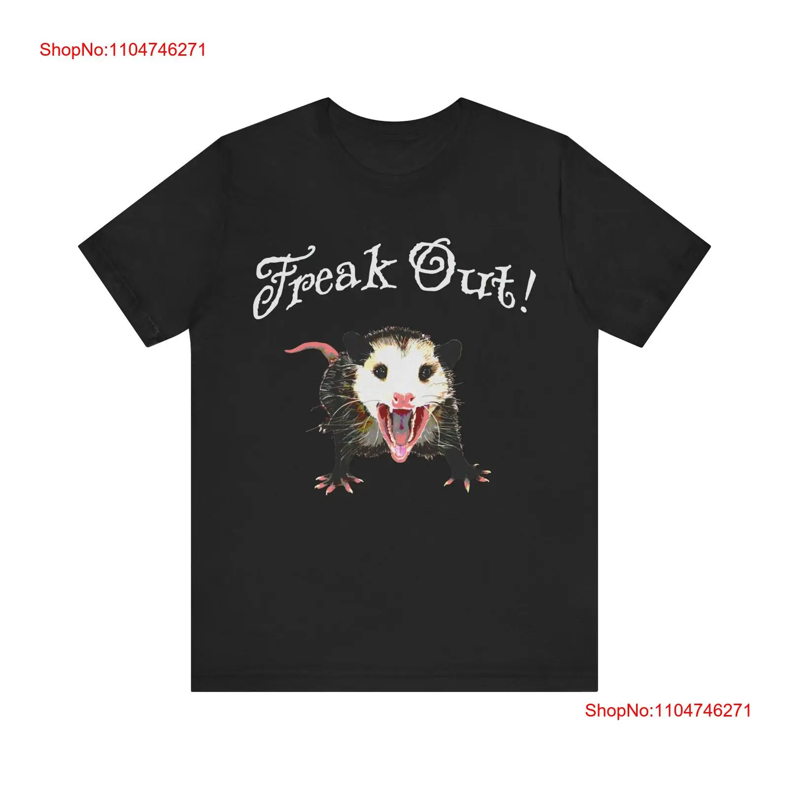 Vintage Fashion Knitwear - Freak out opossum possum camiseta vintage