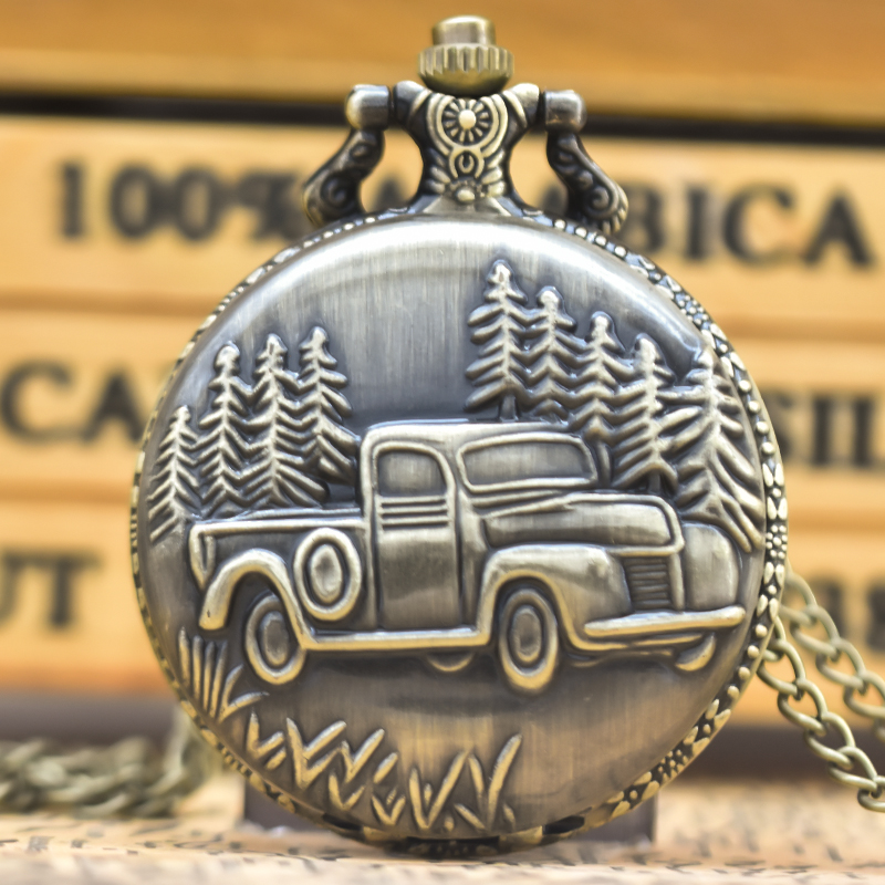 Vintage Fashion Tags - Vintage bronce Clamshell Vintage coche camafeo