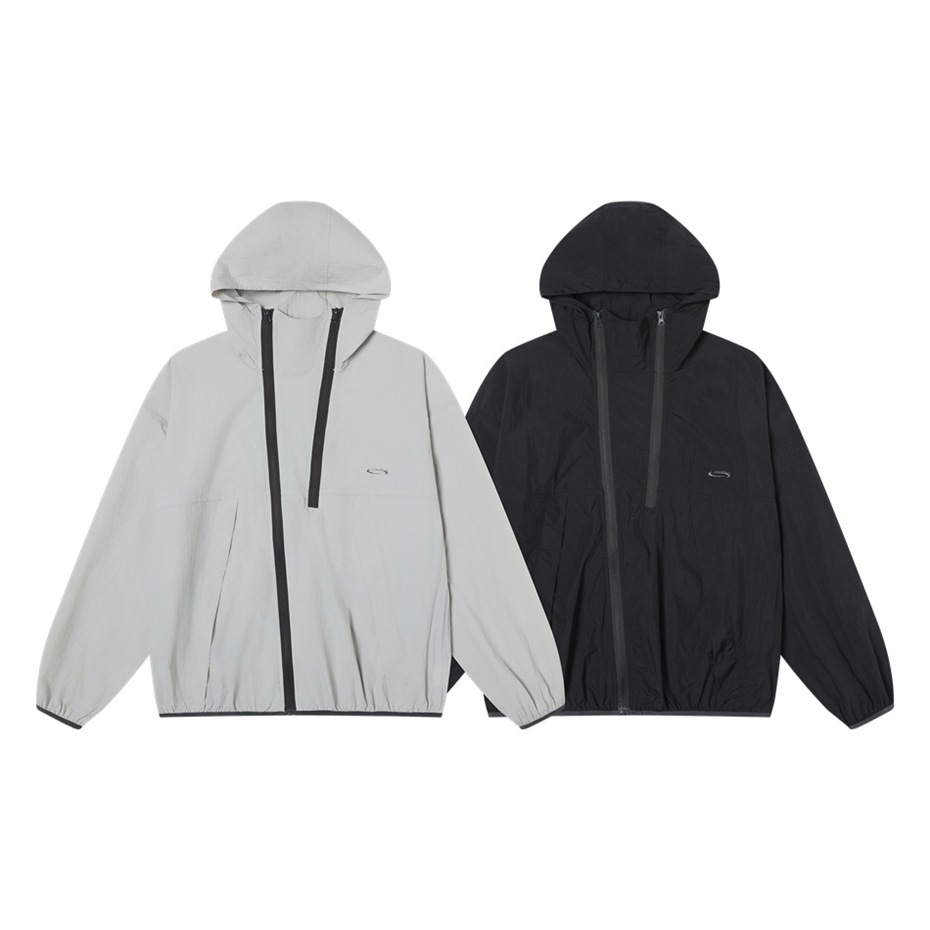 Vintage Windbreaker Nylon - Rompevientos con capucha Vintage para hombre,