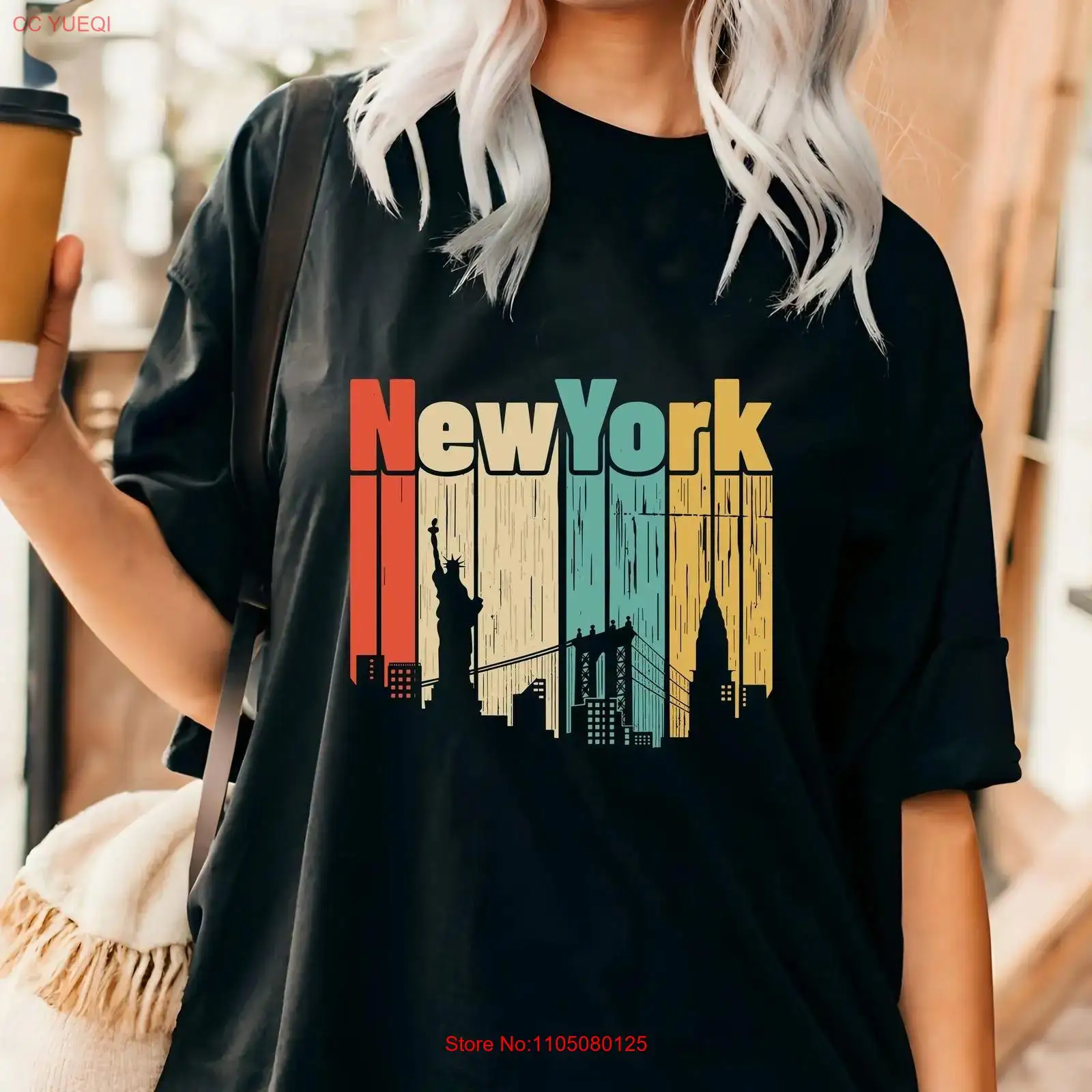 Vintage Fashion Nyc - Camiseta retro de Nueva York USA