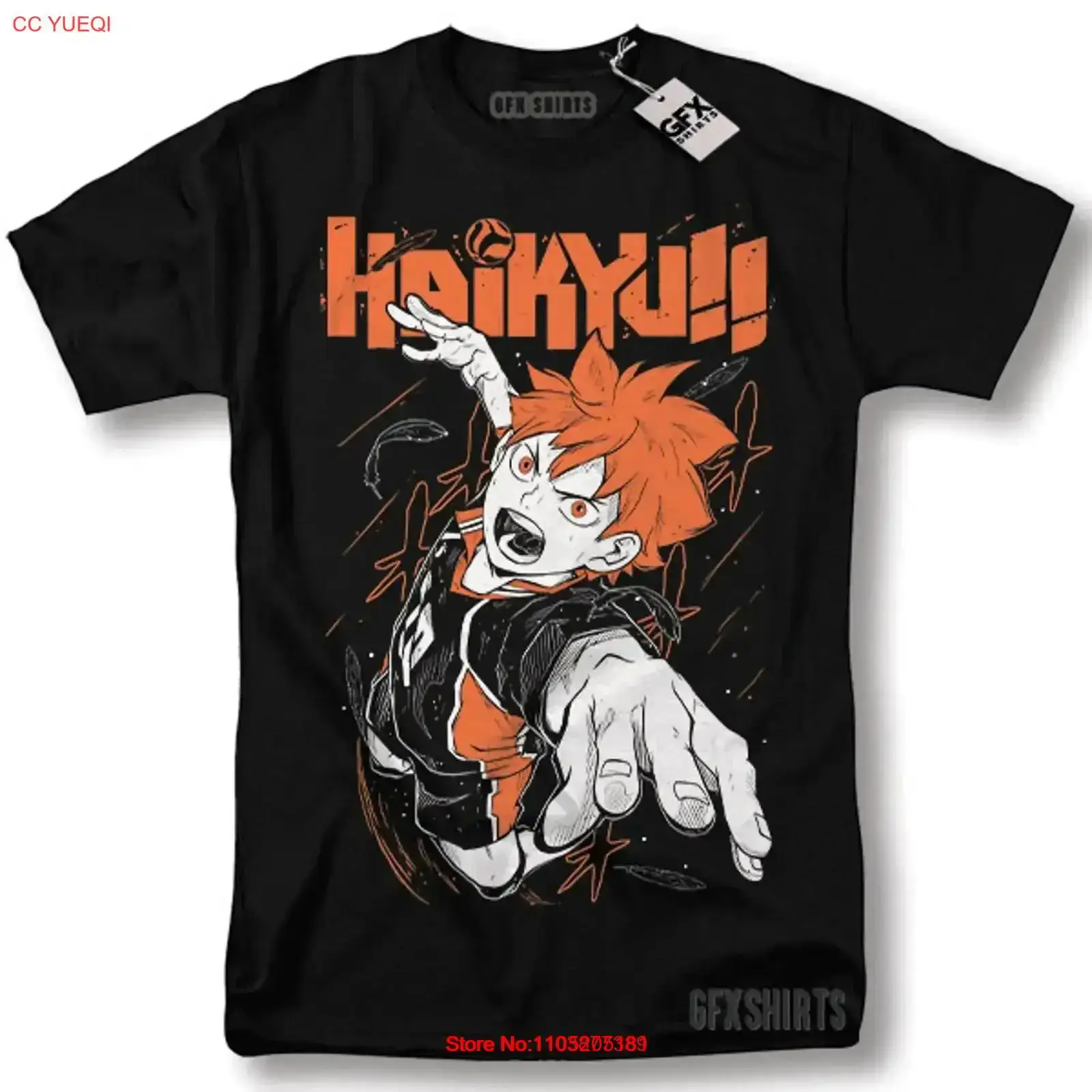 Vintage Fashion Knitwear - Haikyu Hinata Shoyo camiseta Manga Strip