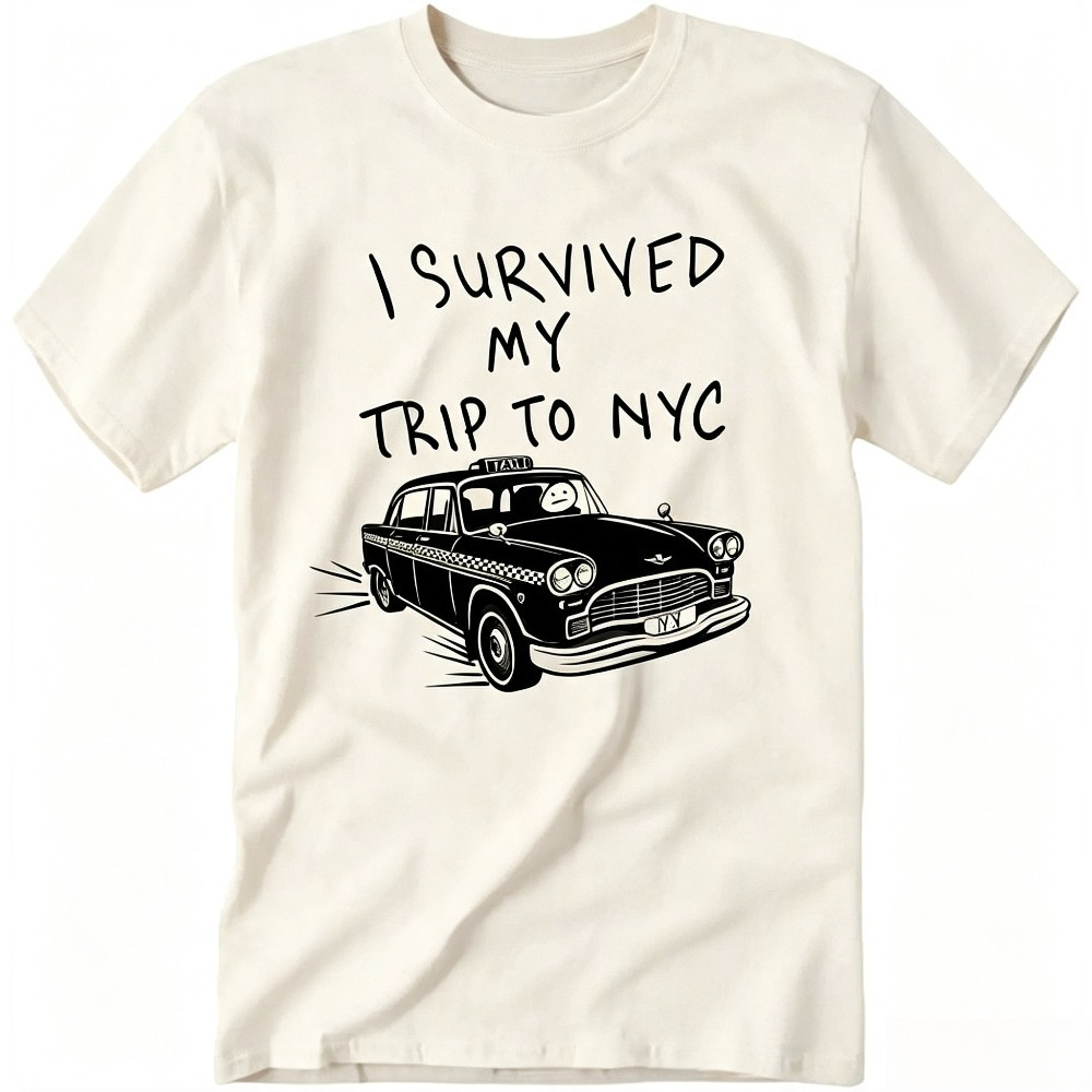 Vintage Fashion Nyc - Camiseta con gráfico de taxi amarillo
