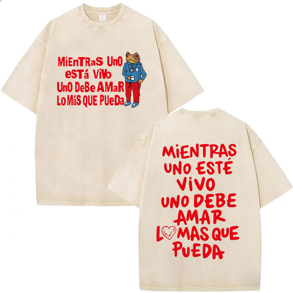 Vintage Fashion World - Camiseta Vintage Lavada del Rapero Bad