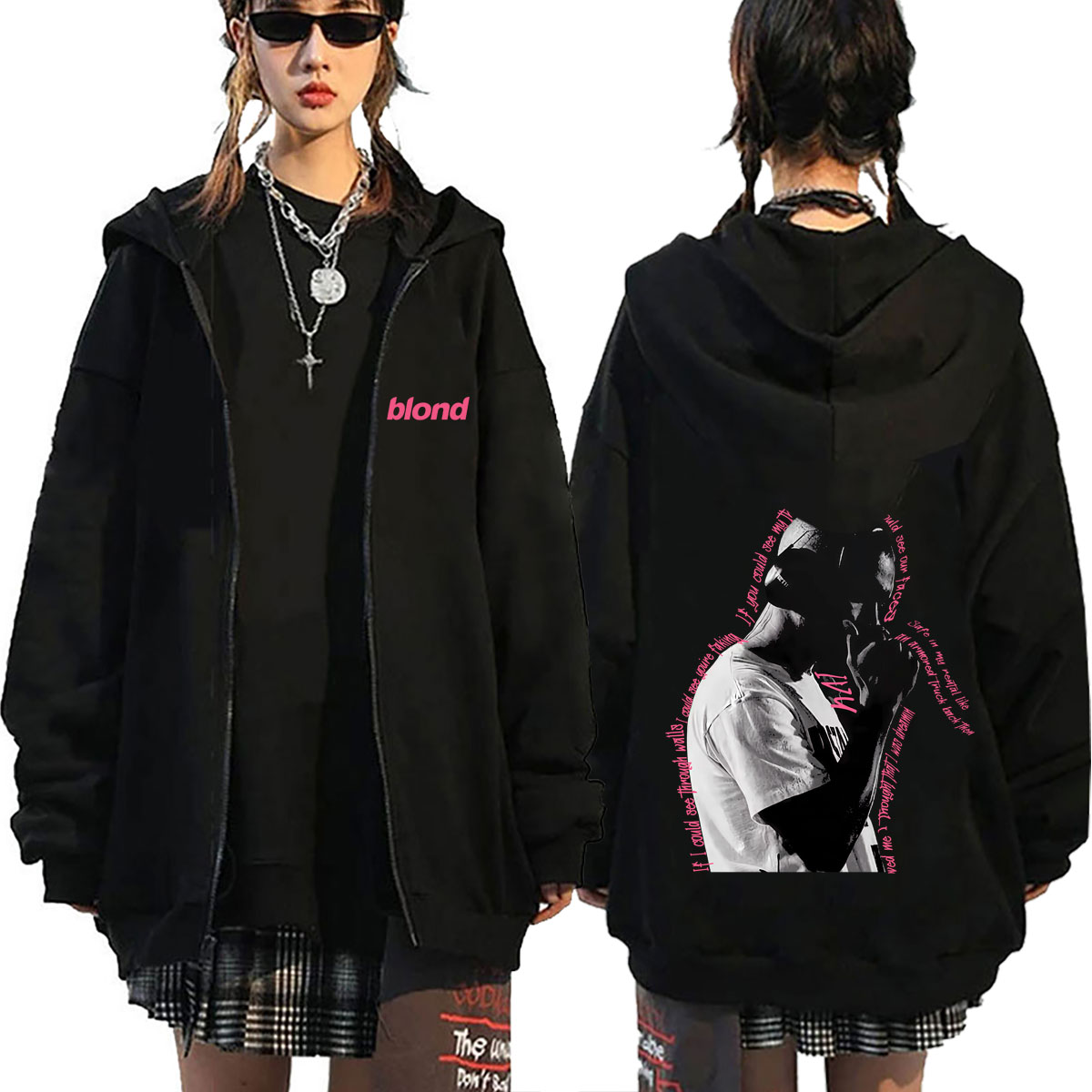 Sudadera con capucha oversize  - Vintage Fashion Pop Up reseña y precio