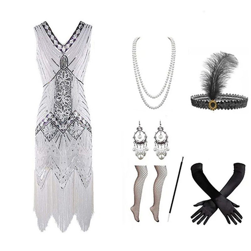 Conjunto de Vestido Flapper de - Vintage Slip Dress reseña y precio