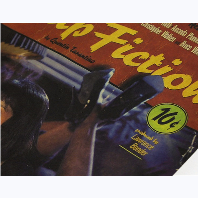 Pulp Fiction-Póster Vintage Re - Vintage Fashion Wallpaper reseña y precio