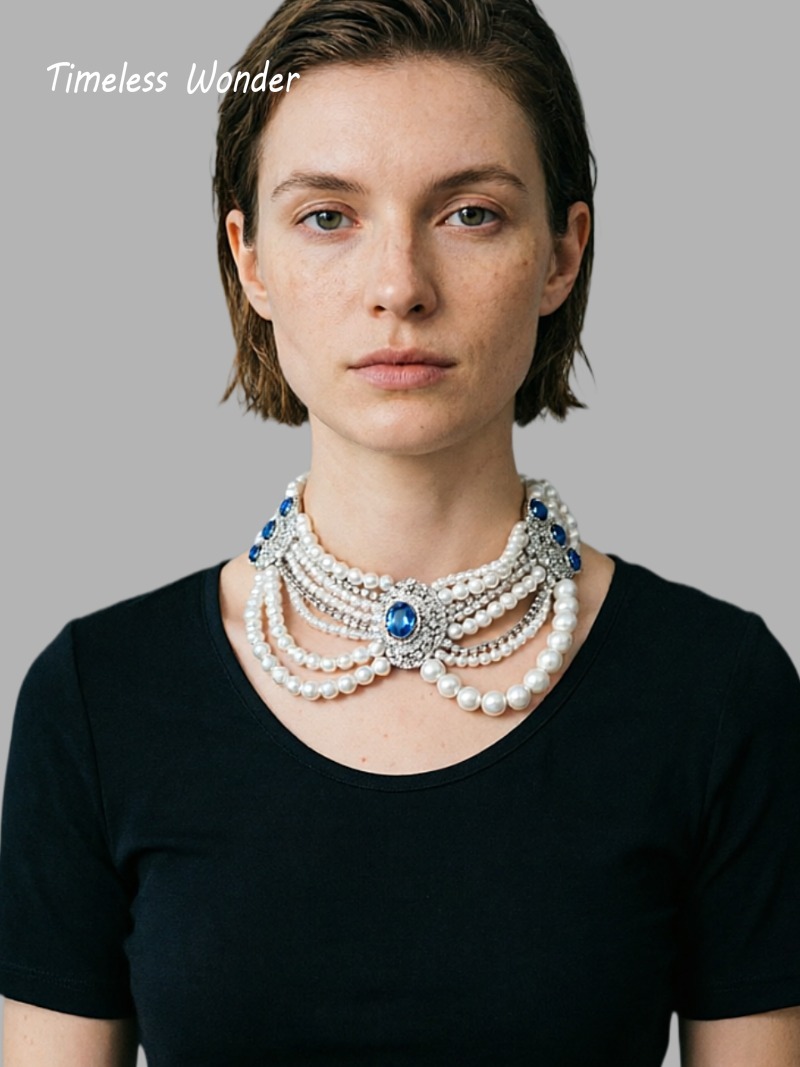 Collar de Zirconia con Diseño  - Vintage Fashion Runway reseña y precio