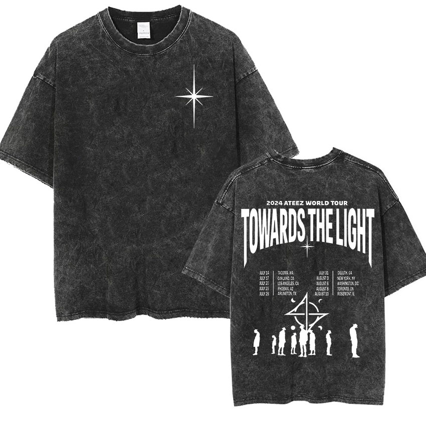 Camisetas coreanas ATEEZ 2024  - Vintage Fashion World reseña y precio