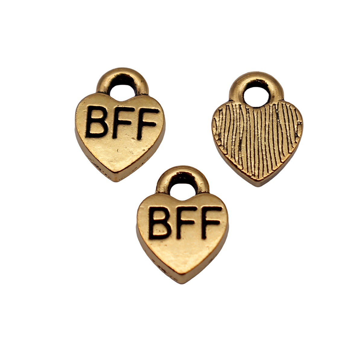 40 Piezas de Dijes de Corazón  - Vintage Fashion Tags reseña y precio