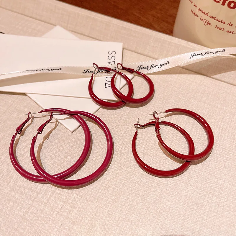 Pendientes de aro circulares g - Vintage Fashion Korea reseña y precio