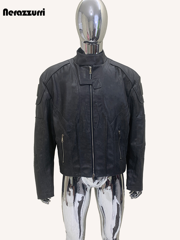 Chaqueta de Cuero PU Negra Des - Vintage Fashion Runway reseña y precio