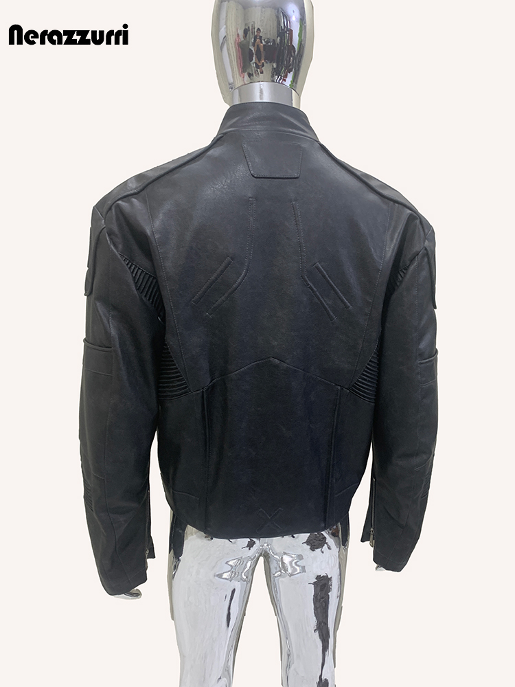 Chaqueta de Cuero PU Negra Des - Vintage Fashion Runway reseña y precio