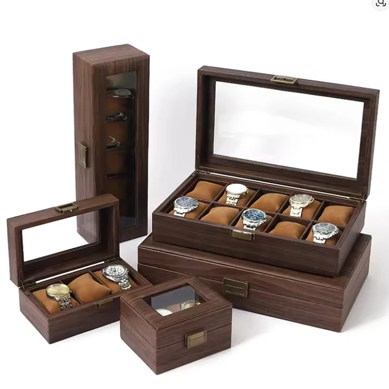 Caja de reloj de cuero Pu con  - Vintage Fashion Tags reseña y precio