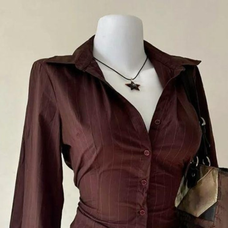 NOVEDAD DE VERANO 2025, camisa - Vintage Fashion Korea reseña y precio
