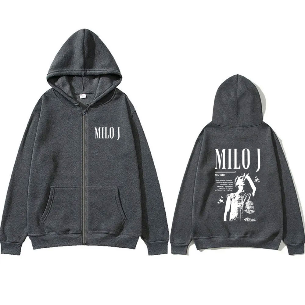 Rapero Milo J gráfico cremalle - Vintage Fashion Pop Up reseña y precio
