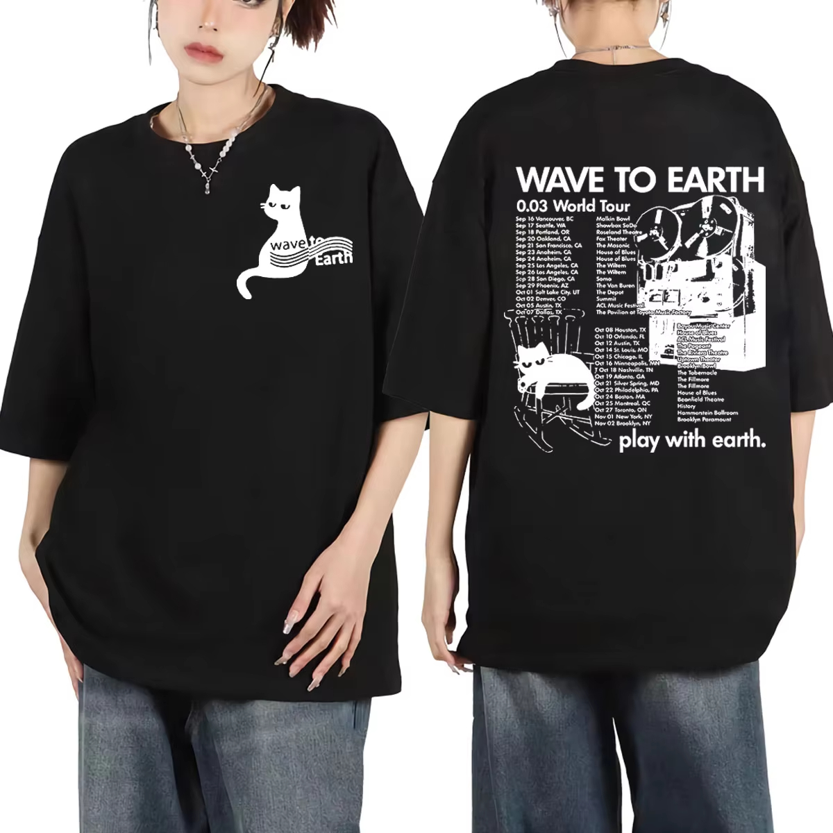 Camiseta Wave To Earth 0.03 Wo - Vintage Fashion World reseña y precio