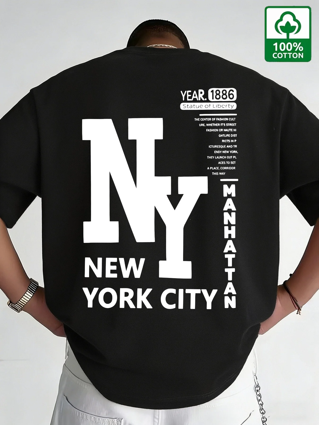 Camiseta de Hombre NYC, Algodó - Vintage Fashion Nyc reseña y precio