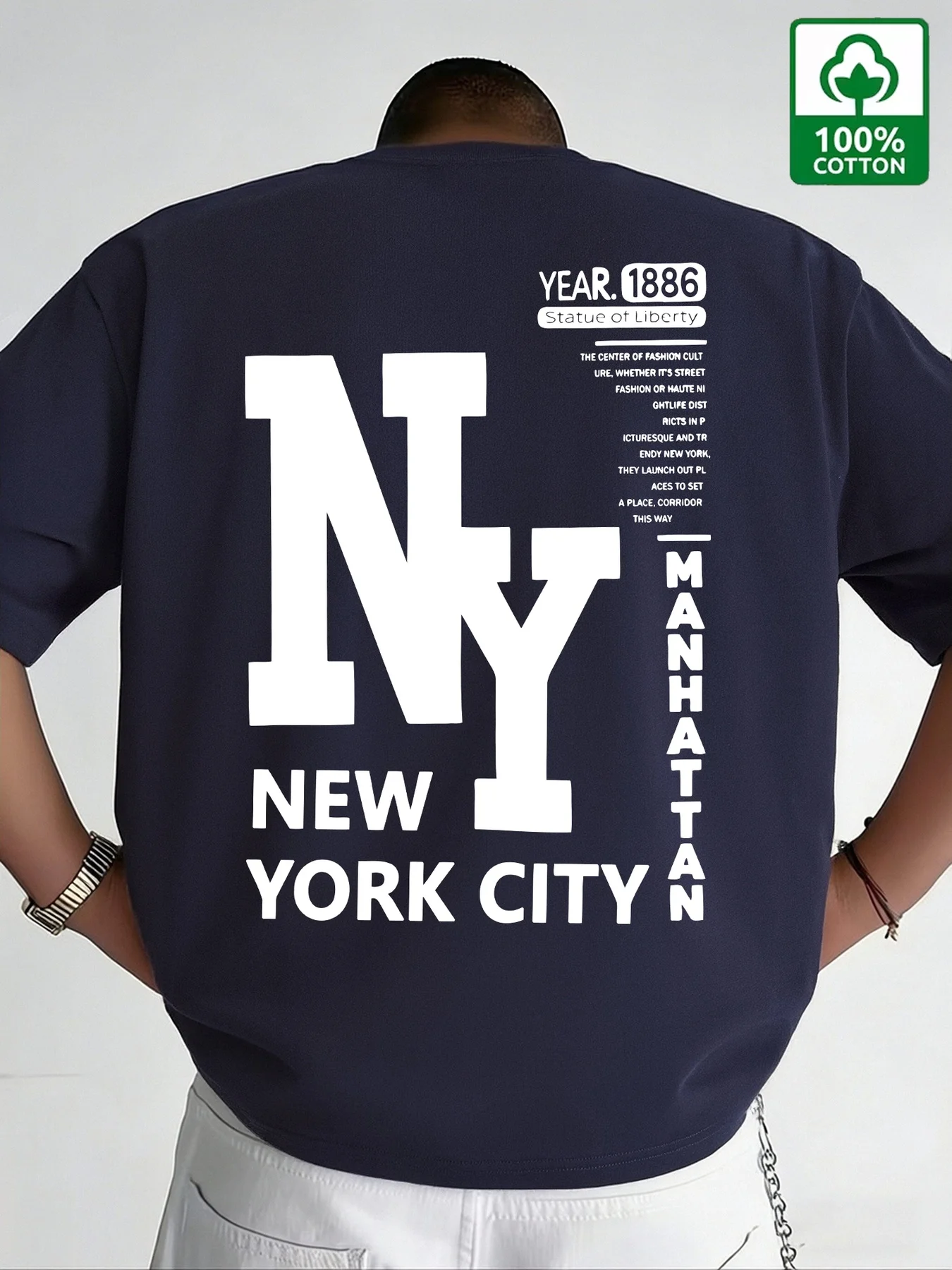 Camiseta de Hombre NYC, Algodó - Vintage Fashion Nyc reseña y precio