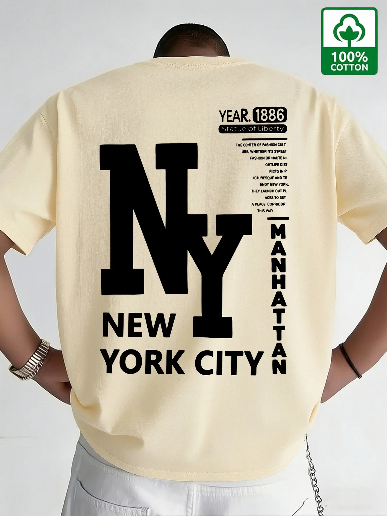 Camiseta de Hombre NYC, Algodó - Vintage Fashion Nyc reseña y precio