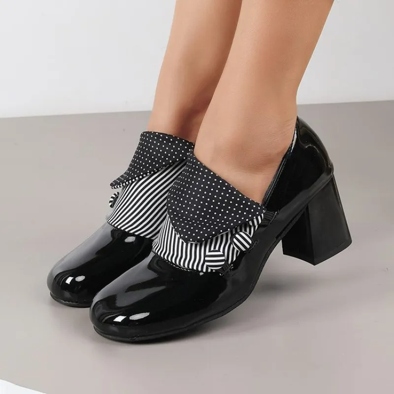 Zapatos de Tacón Ancho para Mu - Vintage Slip Dress reseña y precio
