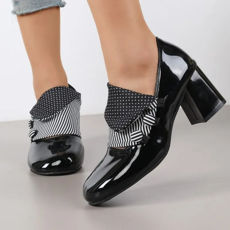 Zapatos de Tacón Ancho para Mu - Vintage Slip Dress reseña y precio