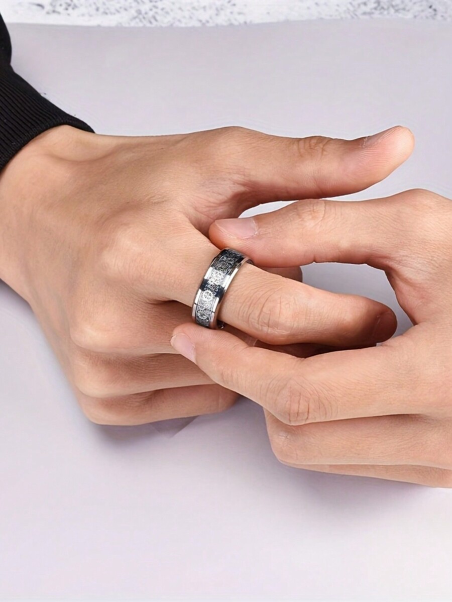 Anillo de acero inoxidable con - Vintage Fashion Wheel reseña y precio