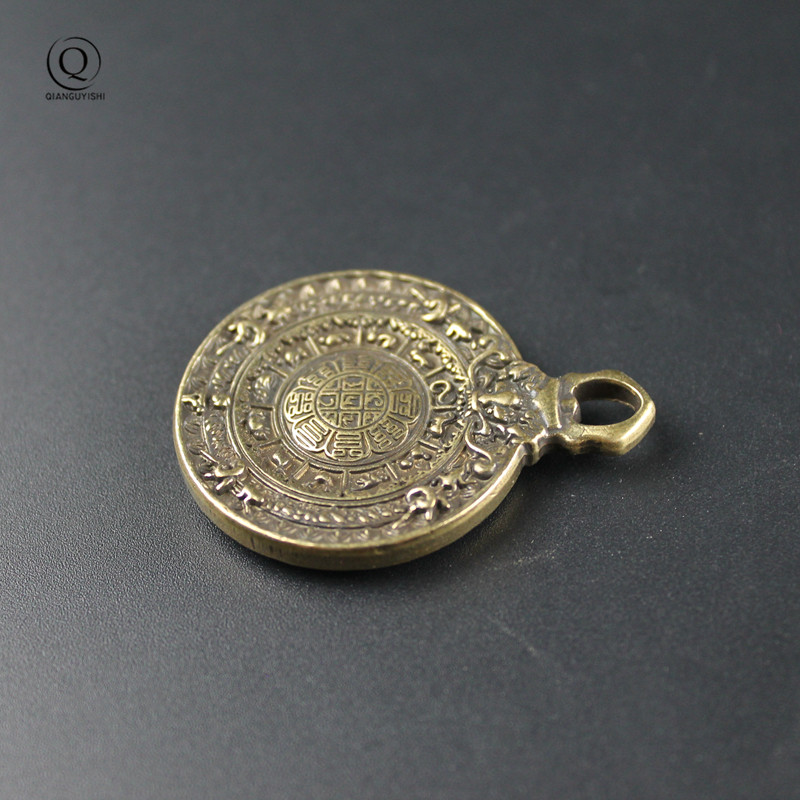 Vintage latón budista Tantra o - Vintage Fashion Tags reseña y precio