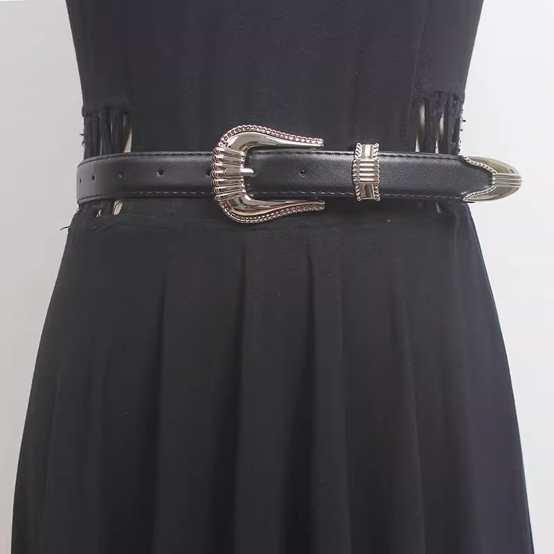 Fajas de cuero PU Vintage para - Vintage Fashion Runway reseña y precio