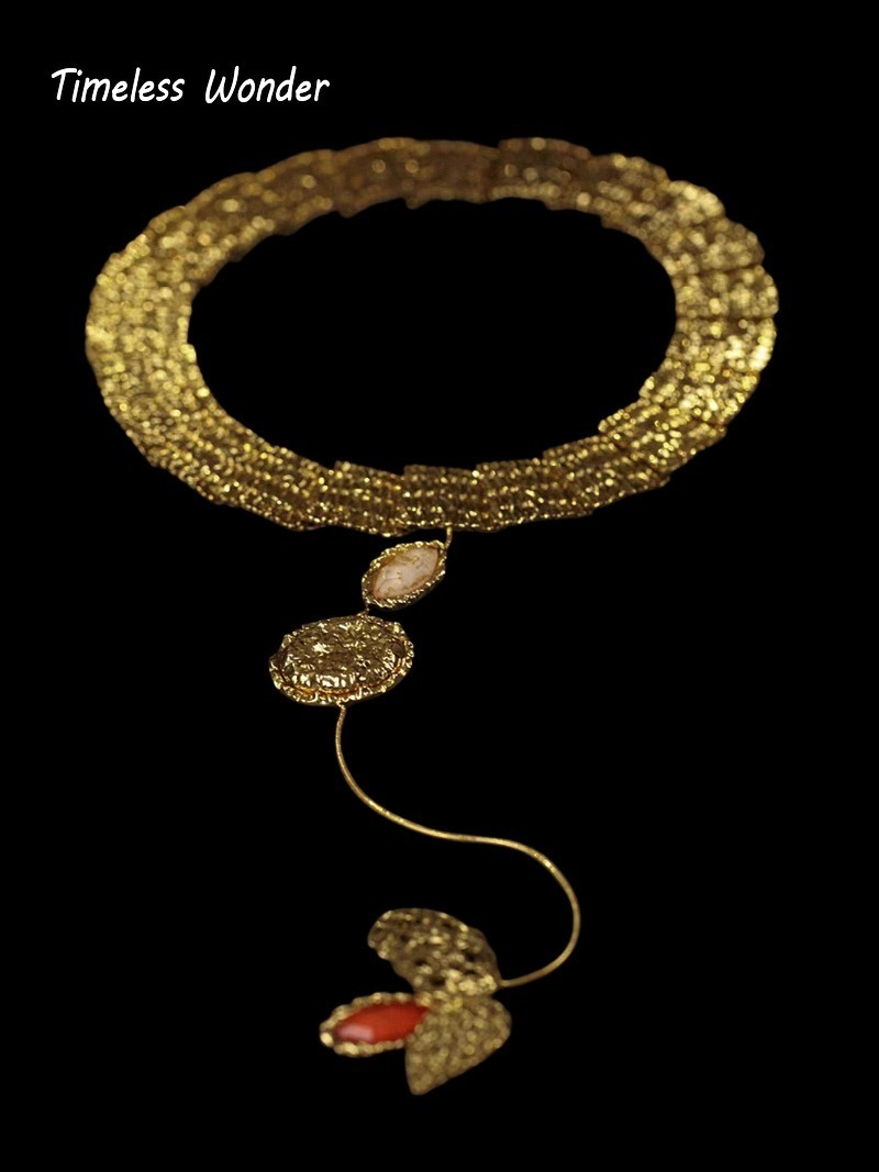 Timeless Wonder - Collar con b - Vintage Fashion Runway reseña y precio