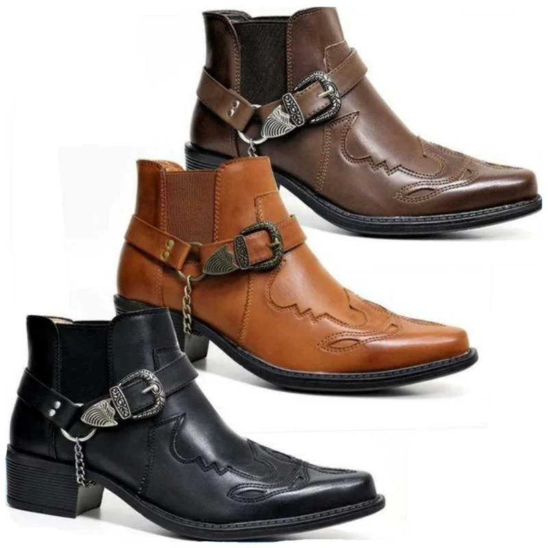 Botas de vaquero vintage de cu - Vintage Fashion Mens reseña y precio