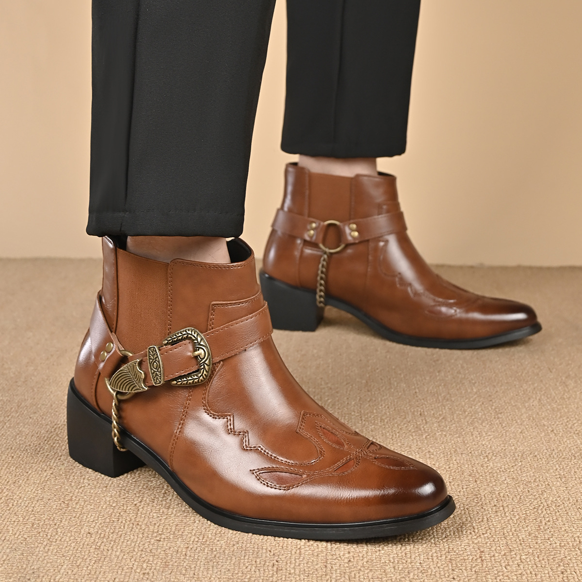 Botas de vaquero vintage de cu - Vintage Fashion Mens reseña y precio