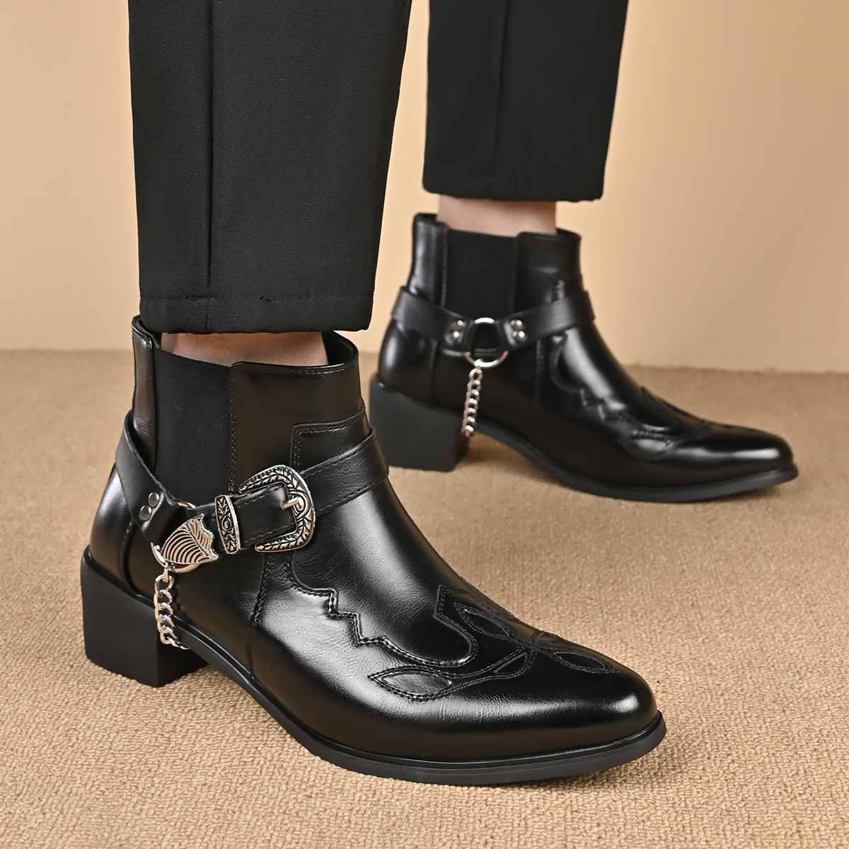 Botas de vaquero vintage de cu - Vintage Fashion Mens reseña y precio
