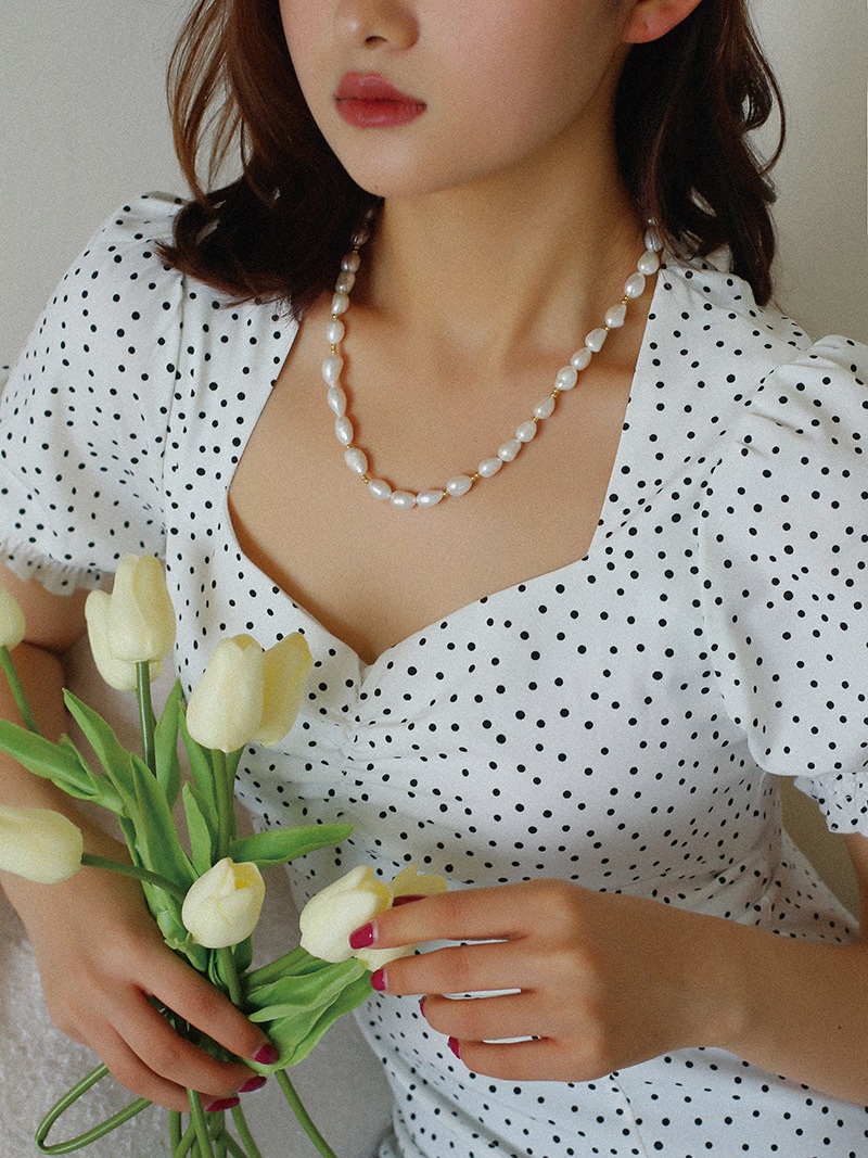 Collar de cadena de cuentas de - Vintage Fashion Runway reseña y precio