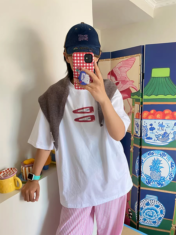 Camiseta de algodón con gráfic - Vintage Fashion Pinterest reseña y precio