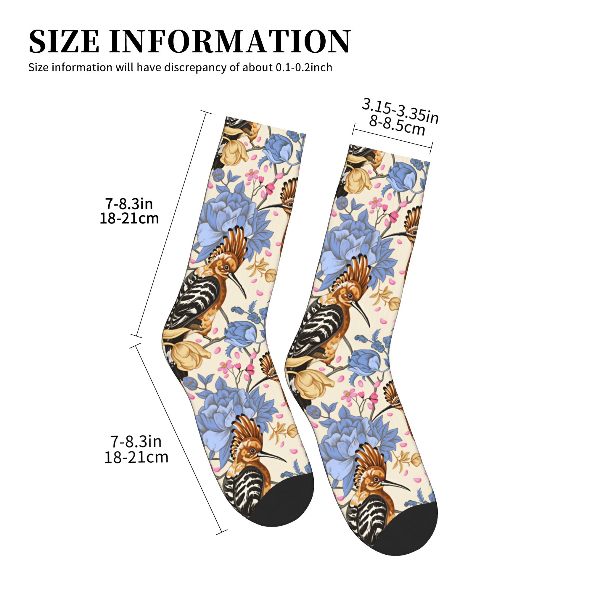 Hoopoe Bird Blue Peony - Calce - Vintage Fashion Mens reseña y precio